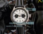 Replica Breitling Premier Chronograph Watch SS White Dial 43MM